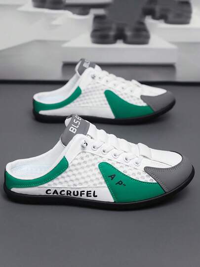 (Corre 1 talla pequeña) Sandalias deportivas y de exterior de moda para hombres, pantuflas con estilo