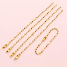 100pcs Iron 2mm Ball Bead Chains 11cm Long KeyRing Chain Label Hand Tag Connector Bulk Keychain DIY Jewelry Making Accessories - Beaded Chain - View 7