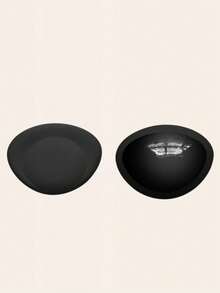 YIYANG Women's Thick Bra Pads With Non-Slip Thick Sticky Cups For Push-Up Effect - 2pcs/1Pair - Black - View 4