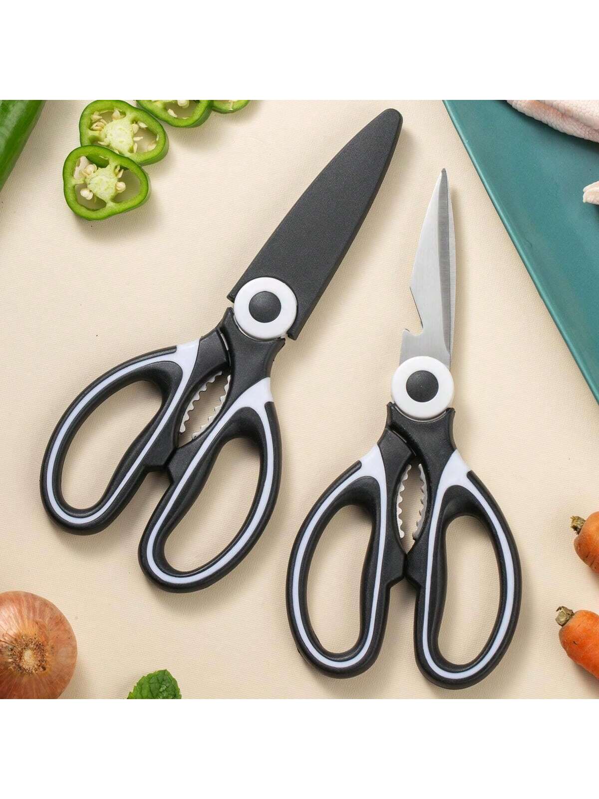 مقص مطبخ متعددة الاستخدامات 1 قطعة مصنوعة من الفول...