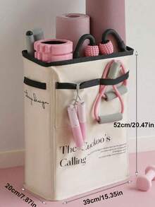 Yoga Mat Storage Basket, Home Gym Storage Rack Workout Equipment Storage Organizer, Home Stitched Foam Axis Storage Basket With Side Pockets, Convenient And Lightweight - Multicolor - View 3