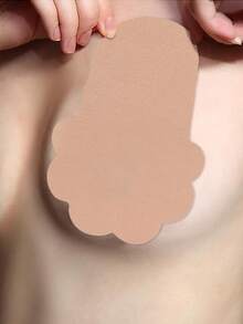 10 件装粘性胸罩一次性乳房提升胶带提升乳头罩适用于大胸围和大码女性粘性自粘无肩带隐形胸罩可重复使用乳房提升胶带乳头贴罩胸垫配件奶嘴罩可防止突出点突出，提升提升胸罩 - 杏色 - 查看 5