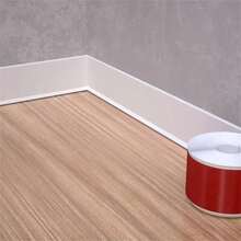 1 pieza Zócalo autoadhesivo de PVC de 8 cm de ancho - Flexible y fácil de instalar para decoración del hogar - Multicolor - Ver 12