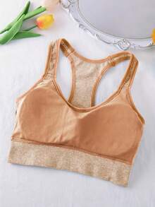 3 Pieces Set Of Women's Casual Sports Bra, Comfortable For Daily Yoga And Running, Wearing Vest - Multicolor - View 11