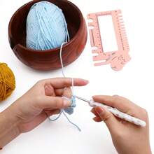 Set de 8 ganchos de ganchillo pequeños y rosas nuevos - Juego de herramientas de ganchillo DIY adecuado para tejer suéteres, bufandas, calcetines, sombreros y talla grande