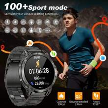 GUHUAVMI GUHUAVMI 1.85inch Large Screen Smartwatch For Men Women, Strong LED Flashlight, 760mAh Large Capacity Battery, Bluetooth Call, 100+Sport Modes, Compass, IP68 Waterproof Smart Watch, Heart Rate/Sleep Monitor Fitiness Tracker(Step Counting, Distance, Calories) Smartwatches Suitable For Android IOS
