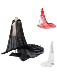 1pc Bridal Shawl Witch Vampire Cosplay Mesh Cloak Scarf