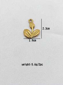 2 Stücke minimalistische personalisierte geometrische Schmuckzubehör, 18 Karat vergoldete Edelstahl Anhänger Halskette, DIY Schmuckherstellung
