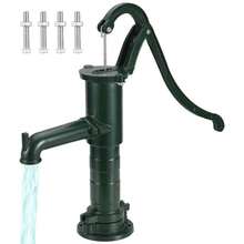 Antique Style Cast Iron Hand Water Pump 14..9x26 Inch Old Fashioned Pitcher Pump For Garden Pond Yard Home With Pre-Set Installation Holes - Black - View 1