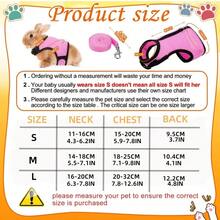 1pc Adjustable Breathable Mesh Rabbit Harness And Leash - Striped Polyester Blend, Machine Washable For Rabbits, Kittens, And Small Dogs - Multicolor - View 2