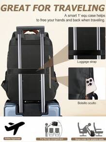 Men's Backpack For 15.6 Inch Laptop Travel Backpack Men's Fashion Backpack Cabin Carry On Bag, Airline Approved Travel Essentials
