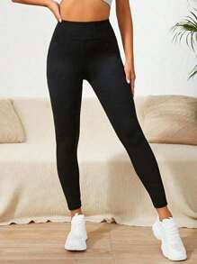 Women's High-Waisted Yoga Leggings – Stretchy Long Workout Tights, Tummy Control Compression Pants For Gym, Fitness, And Casual Wear