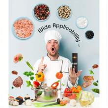 Electric Salt And Pepper Grinder Set, New Rechargeable Salt And Pepper Mill With 4*Rechargeable Batteries, Charging Base, White Light, One Hand Automatic Operation, Black, 2Pack - 黑色 - 查看 3