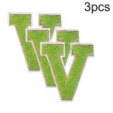 3/26 件 A-Z 3.15 英寸雪尼尔刺绣字母、熨烫补丁、缝制/熨烫装饰数字徽章、服装配饰（用于衣服、夹克、帽子、书籍、背包）、DIY 刺绣补丁 - 彩色 - 查看 138