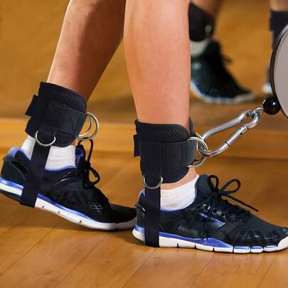1 pieza Arnés de tobillo con correa, marco del arco del pie, correa de tobillo para entrenamiento de fuerza, accesorios de gimnasio para ejercitar las piernas y el glúteo