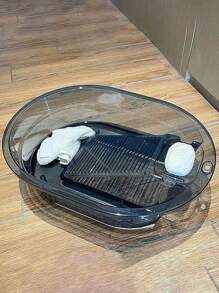 Transparent PET Laundry Tub With Detachable/Non-Detachable Washboard, Non-Slip Base Free Wall Hook - Scrubbing Basin For Efficient Clothes Washing, Suitable For Households Back To School