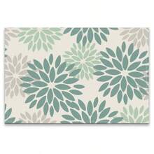 A Set Of 4/6pcs Spring And Summer Placemats Designed With Colorful Spring Flower Patterns, Woven From 100% Polyester Fiber, Machine Washable Polyester Placemats With Multiple Color Patterns To Choose From, Heat-Resistant, Stain Resistant, Waterproof, Easy To Clean, Suitable For Coffee Table Decoration, Holiday Party Decoration, Table Protection, Kitchen And Living Room Decoration
