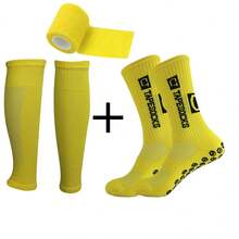 2025 New 3pcs/Set Yoga Socks, Football Socks, Slip-Resistant Mid-Calf Long Socks For Spring And Summer - Multicolor - View 15