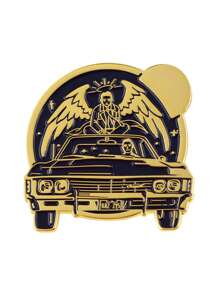 1 pièce Broche fantaisie pour enfant de série télévisée, épingle de revers pour sac à dos, épingle en émail cool, badge pour serviette, décoration de bijoux
