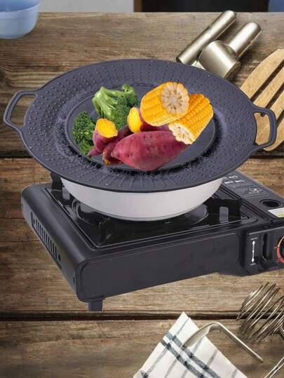 Silikon spritzwassergeschützte Topfdeckel, Mikrowellen-Kochgeschirr, spritzwassergeschützer Deckel, Küchennutensilien zum Schutz vor Gas-Kochfeld, wiederverwendbarer Topfdeckel