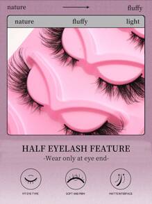 5 Pairs 3D Faux Mink Cat Eye False Eyelashes - Hypoallergenic Fluffy Lightweight Natural-Looking Lashes For Dramatic Foxy Eyes Strip Lashes, Lashes, Eyelashes, Fake Lashes
