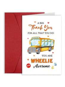Tolle Grußkarte für Busfahrer-Wertschätzung - ideal für Ruhestand, Jubiläum, Erntedank und Geburtstaggeschenke