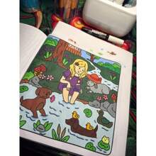 [Must-Have For Hand Painting]: Cozy Girl Life - Coloring Book, Presents Beautiful Scenes In A Minimalist Art Style, Helps You Easily Color And Express Your Unique Creativity In A Relaxing Way. Even On A Busy Day, You Can Relax And Immerse Yourself In Nature. Suitable As A Gift For Mother's Day, Father's Day, Children's Day