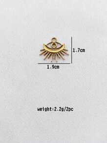 2 Stücke minimalistische personalisierte geometrische Schmuckzubehör, 18 Karat vergoldete Edelstahl Anhänger Halskette, DIY Schmuckherstellung