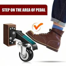 Yeabett Heavy Duty Castor Wheels 270KG Retractable Casters Bench Caster Wheels Workbenches Tables And Equipments Stepdown Casters 4 Pack - 270kg - View 5