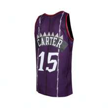 Mitchell & Ness 2024 Men's MN Retro Basketball Jersey - Fan Version - Toronto Raptors Vince Carter Purple Away Sleeveless Sports Top SMJYGS18214-TRAPURP98VCA