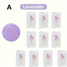 10 pièces Rafraîchisseur d'air à parfum longue durée avec coquilles supplémentaires - désodorisant unicolore polyvalent pour la maison, la voiture, la salle de bain, etc. Rafraîchisseur d'air parfumé longue durée, rafraîchisseur d'air pour la maison et la salle de bain