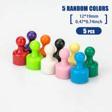 10pcs Candy Color Magnetic Pins, Large/Medium/Small Colorful Strong Magnetic Pins Suitable For Meeting, Office, Teaching, Drawing, Refrigerator Magnet - Color - View 9
