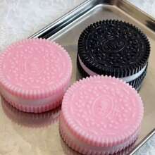 Pink And Black Sandwich Squishy Toys,Taba Squishy,Silicone Stress Relief Squishy Toy,Squishable Stress Relief Soft Toy, Sticky Sensory Fidget Toys, New Squishy Biscuit Anti-Stress Toy,Realistic TPR Fidget Food Toy,Creative Release Stress Gadget,Realistic Cream-Filled Cookie Squeeze Toys In Strawberry Or Chocolate Flavors, Sensory Stress Relief Fidget Toys, ,Suitable For Birthdays & Parties,Novelty Gift,Gifts For Boys And Girls,Easter Toys