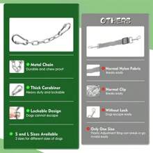 2/1 pièce Boucle métallique de rechange pour collier de chien, crochets de sécurité à double extrémité anti-morsure pour laisses de chien, attache lourde pour collier à griffes, harnais pour chiens