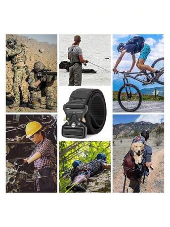 1/3 Men's Tactical Waist Belts, Special Forces Outdoor Pants Belts Military Style, Hiking, Rigging, Net Gun, Outdoor Waist Hanging Leather Phone Bag PU Phone Waist Bag Leather Cover, Outdoor Gardening Construction Site Work Phone Bag, Heavy-Duty Quick Release Metal Buckle Great Travel Convenience Old Money Vintage Autumn/Fall Urban Outfit Classic Christmas Winter Fashion Daily Men Boyfriend Gift