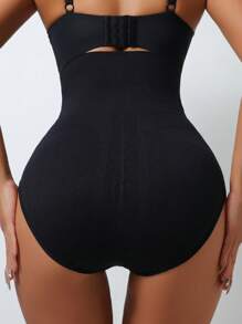 2 piezas Pantalones moldeadores para mujer con hebilla, cintura alta, sin costuras, control del abdomen, aptos para ejercicio diario y deportes