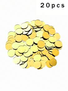 20/50/100/200pcs, 2cm Circular Acrylic Mirror Mosaic Tiles, 3D Crystal, Fashion Rhinestone Mirror Wall Sticker, Home Peel And Stick Geometric Wall Decor, For Bedroom, Living Room, Bathroom Decor, Glass Face, Shiny Sparkle, Reusable, DIY Jewelry Making, Party Craft, Phone Case, Gift Craft Decorative Sticker, Portrait Mirror Tile, Multi-Surface Installation Stickers