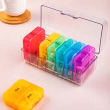 Portable PP Medicine Box Colorful Plastic Travel Emergency Medical Storage Packaging Case Health Medicine Organizer
