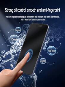 ZYONS Protector de pantalla mate de 1 pieza compatible con iPhone, vidrio templado antiespia opaco, antiespiado, cobertura total, tacto delicado, protección antihuellas, sin oscurecimiento, fácil de instalar, antirrotura, antirreflejo, compatible con iPhone 16E/16 Pro Max/16 Pro/16 Plus/16/15 Pro Max/14 Pro Max/13 Mini/12/11/XS MAX/XR/8+/7 Plus Series, regalo para cumpleaños, familia, amigos, accesorios de teléfono