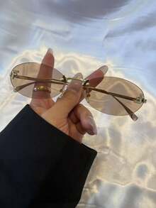 New Model Sunglasses, 100% UV Protection. - 香檳色 - 查看 5