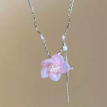 Andkiss 1pc Spring/Summer Sweet Resin Flower Pendant Necklace