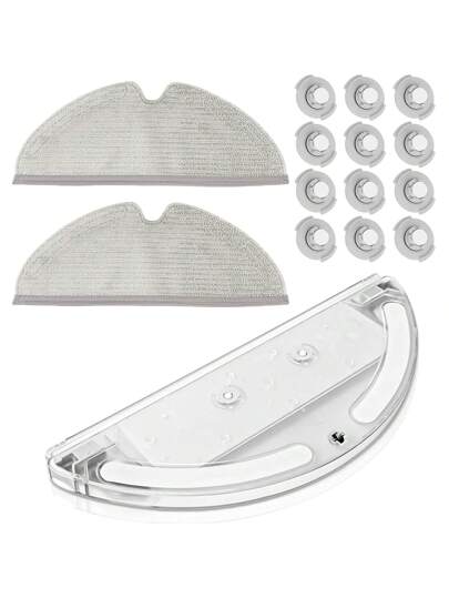 Replacement Spare Parts Compatible Roborock S5,S5MAX,S6,S6MAX,S50,E4,S6 PURE,E5,S51,S52,S55,E2, E3,E5,E20,E25,E35,S50,S65 Xiao Mi Mijia Robot Vacuum,Accessories/Parts Water Tank,Mop Cloth,Water Tank Filter.