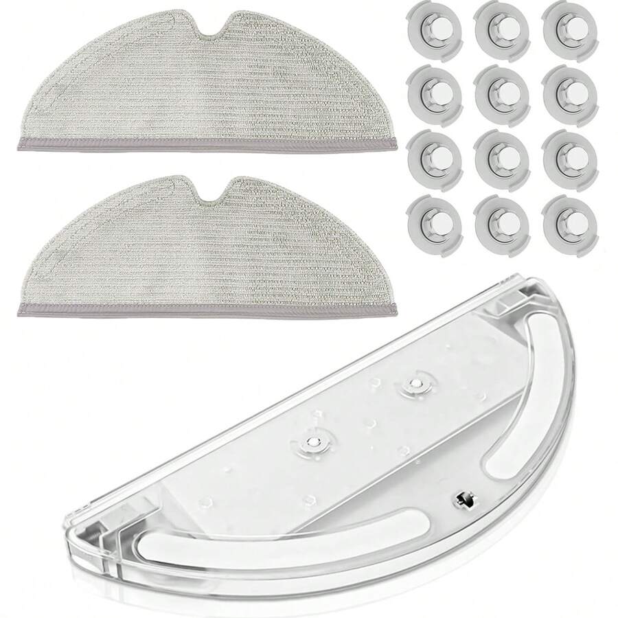 适用于 Roborock S5、S5MAX、S6、S6MAX、S50、E4、S6 PURE、E5、S51、S52、S55、E2、E3、E5、E20、E25、E35、S50、S65 小米米家机器人吸尘器的替换备件、配件/零件水箱、拖把布、水箱过滤器。 - Roborock - 查看 1