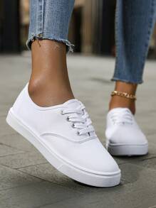 Weiße Lässig Sneaker, rutschfeste Skaterschuhe für Studenten, vielseitig einsetzbar, geeignet für alle Jahreszeiten