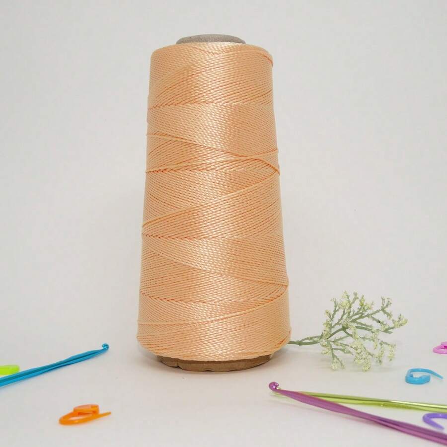 Queen Thick Polypropylene Crochet Thread Box Braids, Braids, Handmade Work 500 Meters - 鮭魚 - 查看 1