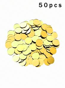 20/50/100/200pcs, 2cm Circular Acrylic Mirror Mosaic Tiles, 3D Crystal, Fashion Rhinestone Mirror Wall Sticker, Home Peel And Stick Geometric Wall Decor, For Bedroom, Living Room, Bathroom Decor, Glass Face, Shiny Sparkle, Reusable, DIY Jewelry Making, Party Craft, Phone Case, Gift Craft Decorative Sticker, Portrait Mirror Tile, Multi-Surface Installation Stickers