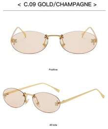 New Model Sunglasses, 100% UV Protection. - 香檳色 - 查看 3