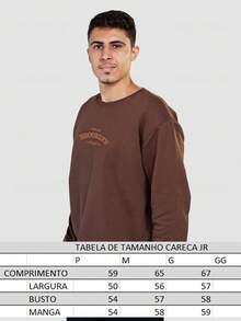 Printed Crewneck Sweatshirt Without Hood Cotton Flannel Promotion Without Print Special Edition - 黑色 - 查看 5