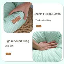 1 chiếc giường tròn bằng polyester màu trơn cho thú cưng, ổ đa năng cho chó/mèo, ấm áp, mềm mại, thoải mái, chống bụi bẩn và bền, thích hợp cho chó mèo vừa và nhỏ, sử dụng quanh năm - Màu tím - Xem 4