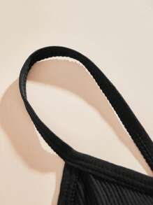 Set de 3 bras deportivos sin costuras con estampado de rayas, sujetador sin aros cómodo y sexy con diseño de espalda de tirantes anchos para mujeres